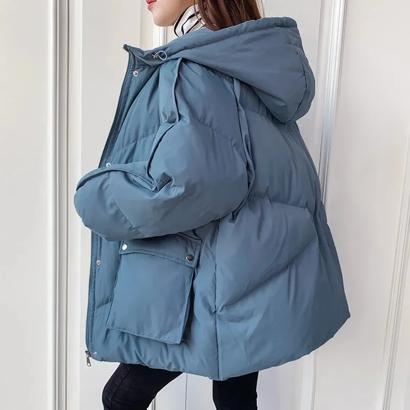2021 New Short Winter Jacket Women Warm Hooded Down Cotton Jacket Parkas Female Casual Loose Outwear Korean Cotton-padded Coat
2021 New Short Winter Jacket Women Warm Hooded Down Cotton Jacket Parkas Female Casual Loose Outwear Korean Cotton-padded Coat