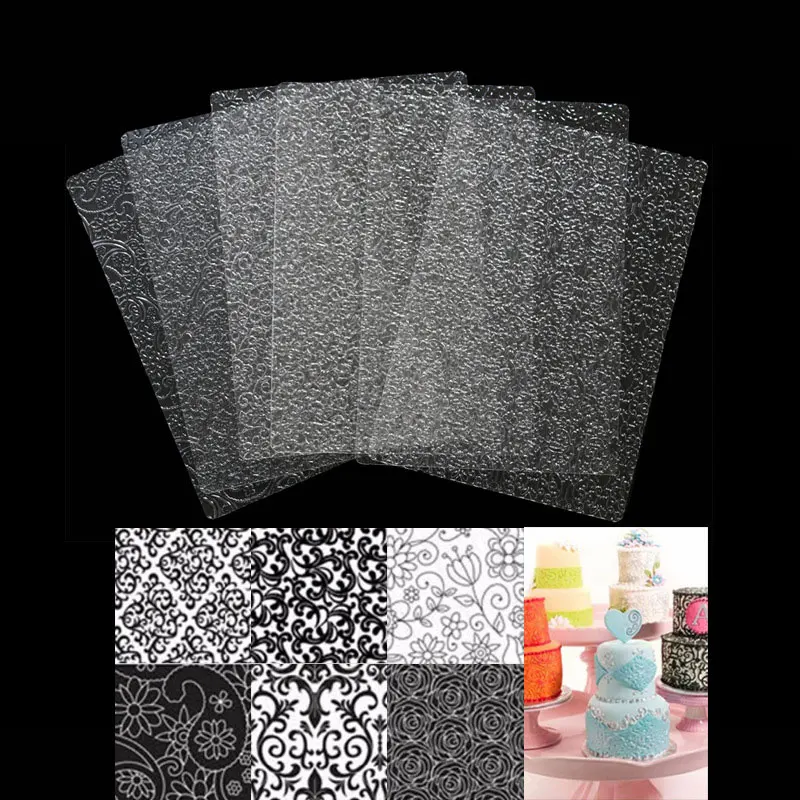 6pcs Bakeware Texture Sheet Set Cookie Texture Mat Cake Fondant Cake Boder Stencils Lace Cake Sugar Craft Mould Pastry Tools
6pcs Bakeware Texture Sheet Set Cookie Texture Mat Cake Fondant Cake Boder Stencils Lace Cake Sugar Craft Mould Pastry Tools