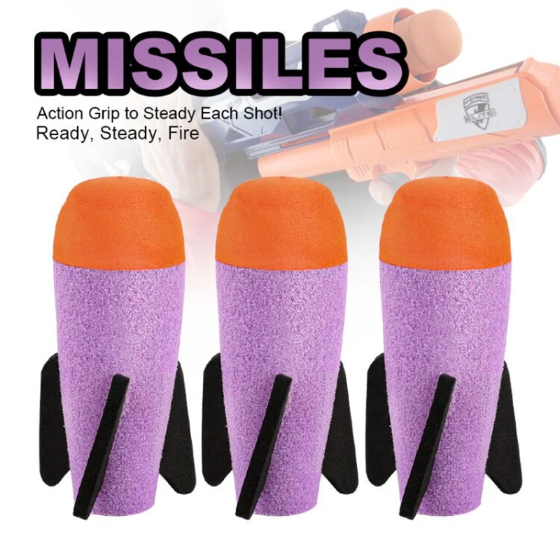 2Pcs Purple Missile For Nerf Soft Missile for NERF N-Strike Modulus Missile Blaster with Elite Missile for Kids Children Gift
2Pcs Purple Missile For Nerf Soft Missile for NERF N-Strike Modulus Missile Blaster with Elite Missile for Kids Children Gift