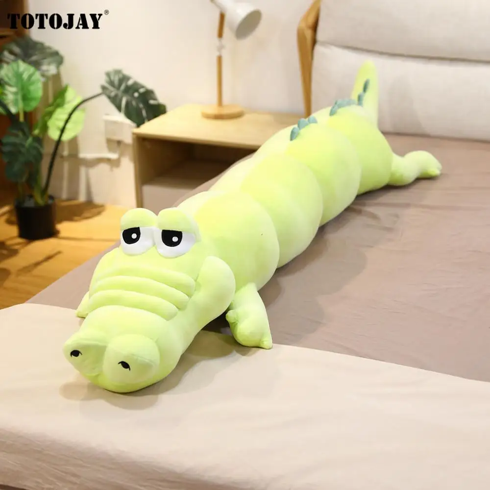 120cm Lifelike Crocodile Plush Toy Stuffed Simulation Alligator Doll Kids Toys Room Sofa Decor Soft Ocean Animals Pillow | Игрушки и