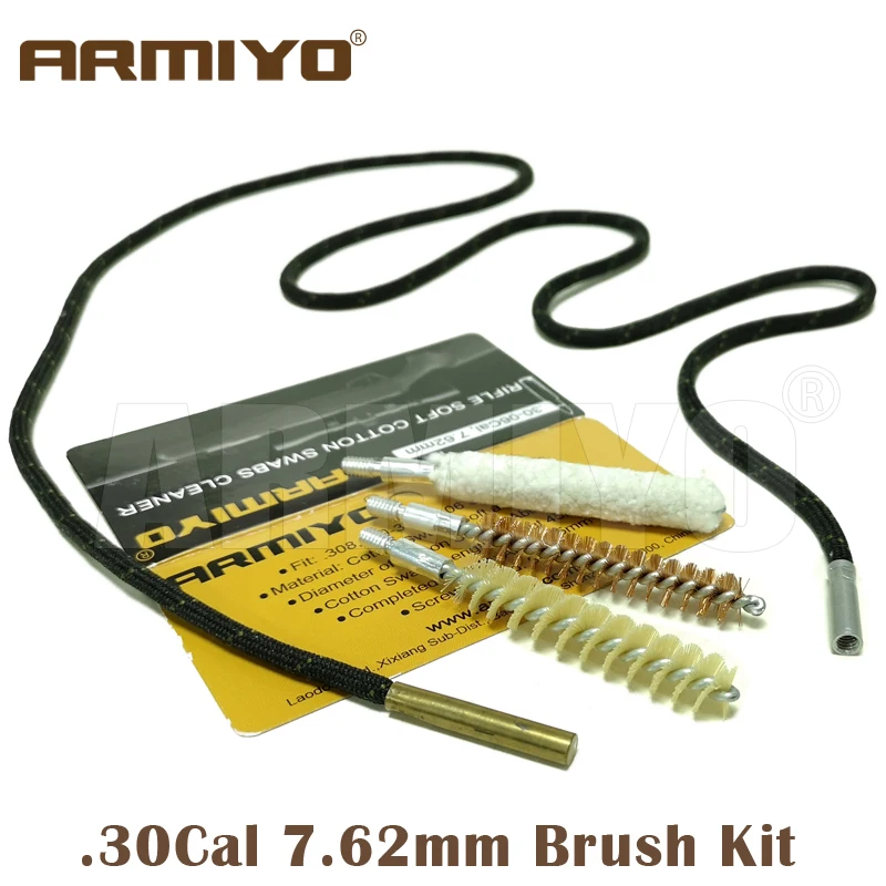 Armiyo 3pcs/set .30Cal .308Cal 7.62mm Rifle Bore AK Cleaning Gun Brush Bronze Nylon Cotton Mix Kit Hunt Accessories Thread 8-32
Armiyo 3pcs/set .30Cal .308Cal 7.62mm Rifle Bore AK Cleaning Gun Brush Bronze Nylon Cotton Mix Kit Hunt Accessories Thread 8-32