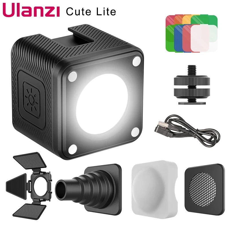 Ulanzi L2 Cute Lite Mini LED Video Light 10m IP68 RGB Video Light with Color Filter Diffuser Honeycomb for Gopro 10 9 DSLR Sony
Ulanzi L2 Cute Lite Mini LED Video Light 10m IP68 RGB Video Light with Color Filter Diffuser Honeycomb for Gopro 10 9 DSLR Sony