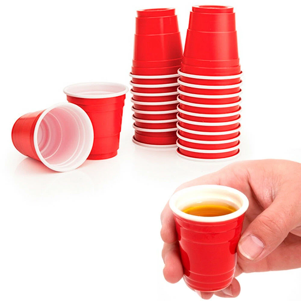 50pcs 2oz Disposable Plastic Cups Mini Jelly Cups Tumblers Red Drinking Glasses Wedding Party Supplies Kichen Tool
50pcs 2oz Disposable Plastic Cups Mini Jelly Cups Tumblers Red Drinking Glasses Wedding Party Supplies Kichen Tool