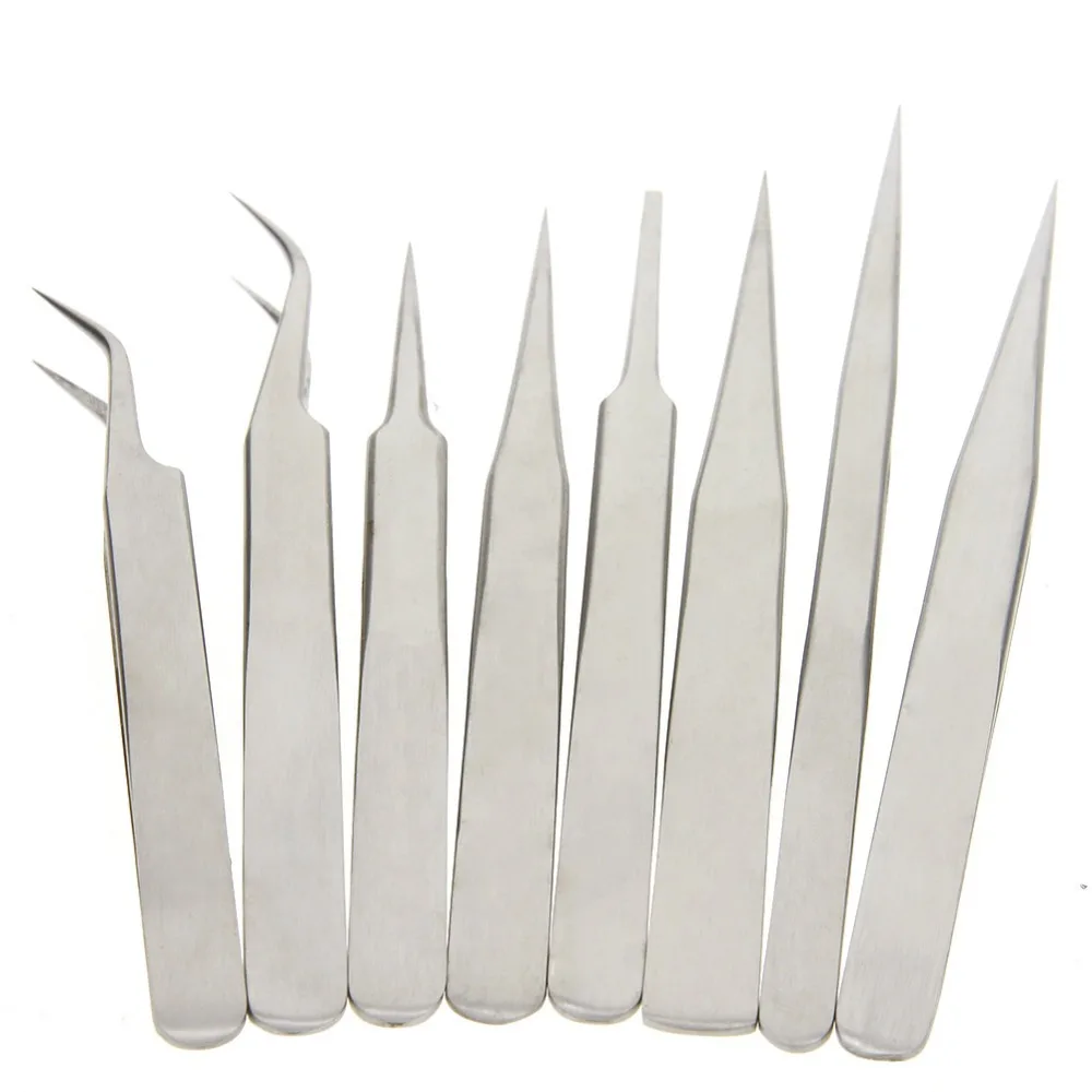 Practical Stainless Steel False Eyelash Extension Tweezers Tools Anti-Static Tweezers Makeup Beauty Industrial Tools ST10-ST14
Practical Stainless Steel False Eyelash Extension Tweezers Tools Anti-Static Tweezers Makeup Beauty Industrial Tools ST10-ST14