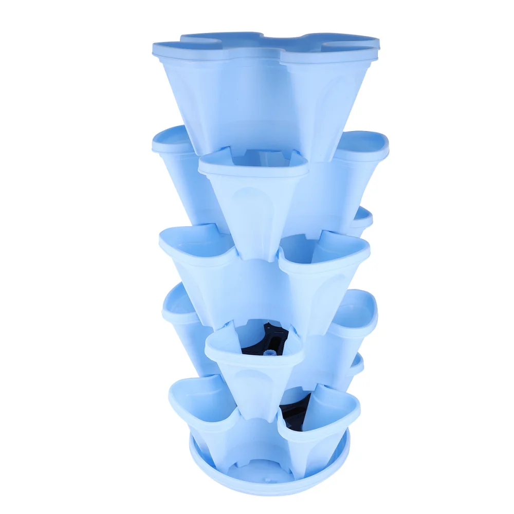 1 Set of 6pcs Flowepot Multilayer Stacking Cultivation Pot Vegetable Melon Fruit Strawberry Planting Pot - 1pc Tray and 5pcs Pot
1 Set of 6pcs Flowepot Multilayer Stacking Cultivation Pot Vegetable Melon Fruit Strawberry Planting Pot - 1pc Tray and 5pcs Pot