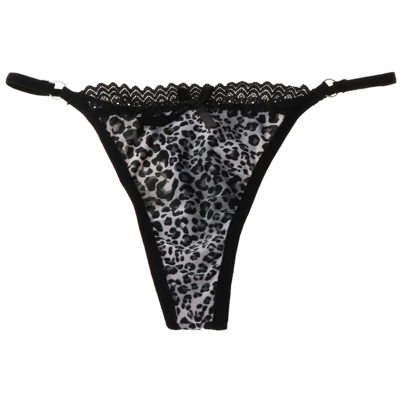 Womens Sexy Low Rise Leopard Briefs Lingerie Hollow Out Lace Patchwork G-String Underwear Bowknot Front Ultra-Thin Thongs
Womens Sexy Low Rise Leopard Briefs Lingerie Hollow Out Lace Patchwork G-String Underwear Bowknot Front Ultra-Thin Thongs