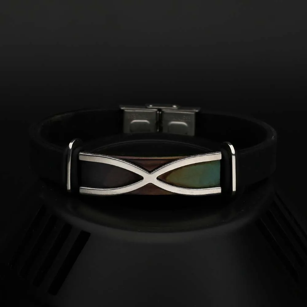 Fashion Stainless Steel Men's Wristband Bracelet Black Groove Rudder Silicone Mesh Punk Wristband Charm Bracelet Wholesale Bulk
Fashion Stainless Steel Men's Wristband Bracelet Black Groove Rudder Silicone Mesh Punk Wristband Charm Bracelet Wholesale Bulk