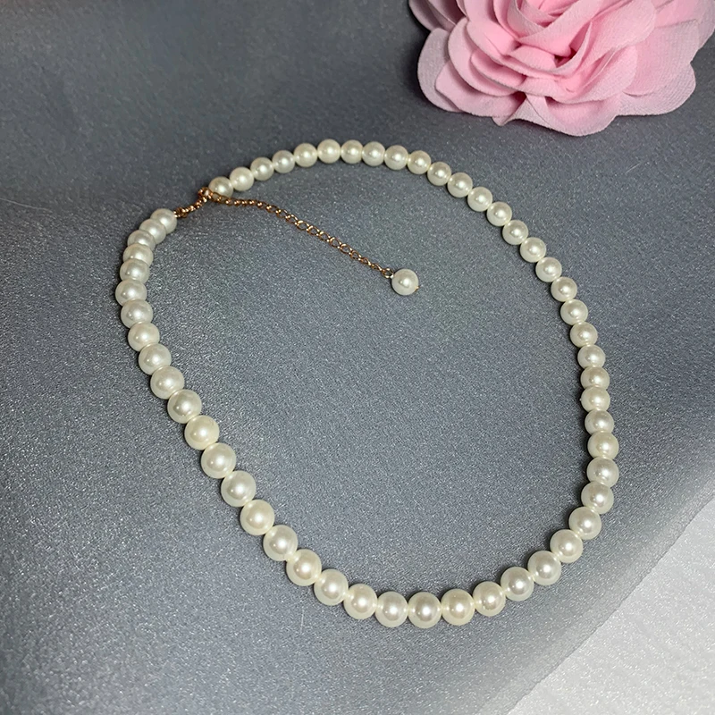 Elegant Silver 925 Jewelry Classic Temperament Choker Necklace 4MM/6mm Shell Pearl 32/40/45cm+7cm 925 Sterling Silver Chain
Elegant Silver 925 Jewelry Classic Temperament Choker Necklace 4MM/6mm Shell Pearl 32/40/45cm+7cm 925 Sterling Silver Chain