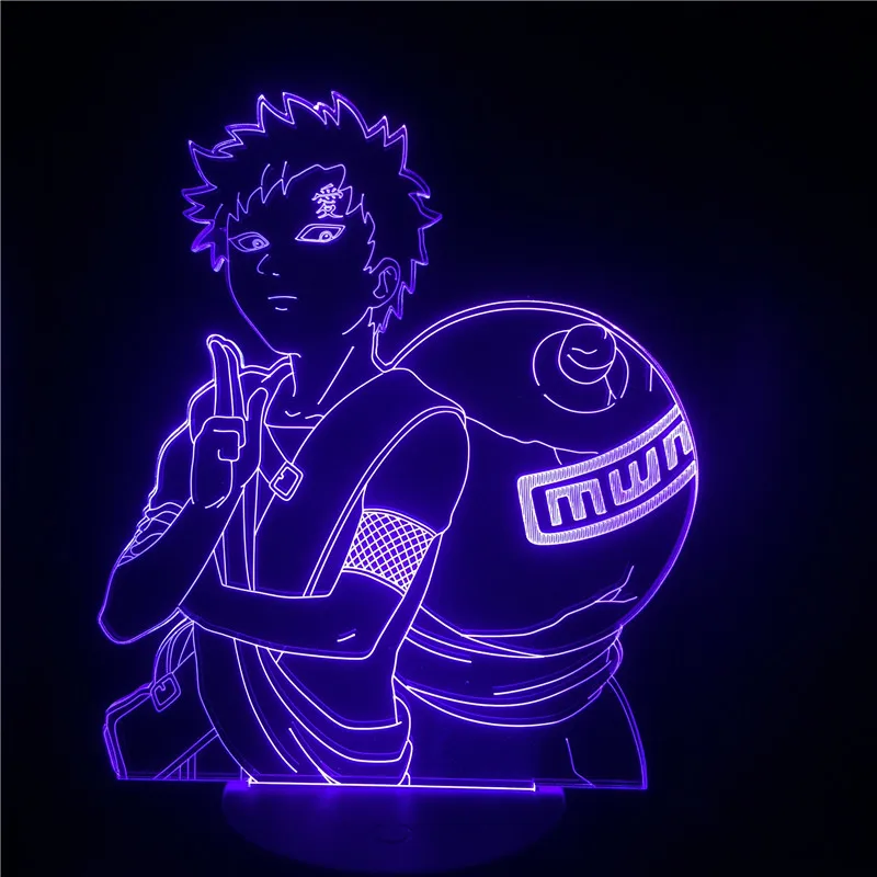 Japan Anime Naruto Figurines Gaara LED 3D Night Light for Kids Novelty Naruto Light Decorative Lamp for Christmas Gift
Japan Anime Naruto Figurines Gaara LED 3D Night Light for Kids Novelty Naruto Light Decorative Lamp for Christmas Gift