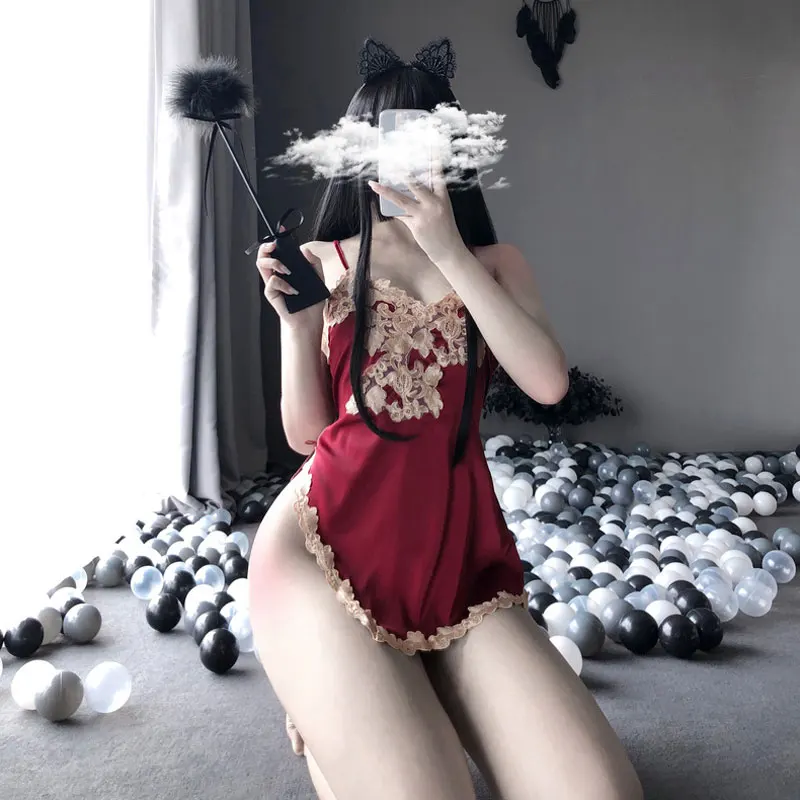 Women's Deep V Sling Sexy Lingerie Nightwear Silk Nightgown Dress Babydoll Sleepwear Satin Homewear Lace Night Dress
Women's Deep V Sling Sexy Lingerie Nightwear Silk Nightgown Dress Babydoll Sleepwear Satin Homewear Lace Night Dress