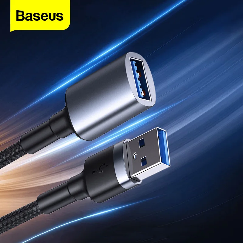 Кабель-удлинитель Baseus USB к Папа-папа с на Micro B 3 0 5 Гбит/с 2 А кабель для быстрой