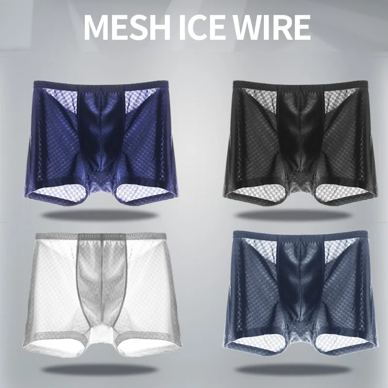 Mens Boxers Shorts Underwear Men Panties Solid Soft Ice Silk Underpants Cueca Cotton Boxershorts sexy man Comfortable Short Brea
Mens Boxers Shorts Underwear Men Panties Solid Soft Ice Silk Underpants Cueca Cotton Boxershorts sexy man Comfortable Short Brea