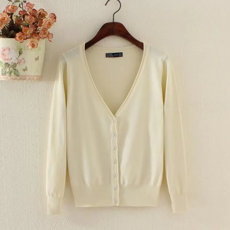 Женский вязаный свитер с открытым стежком, однотонный базовый кардиган на пуговицах с V-образным вырезом, универсальный Топ с длинным рукав...
Женский вязаный свитер с открытым стежком, однотонный базовый кардиган на пуговицах с V-образным вырезом, универсальный Топ с длинным рукав...