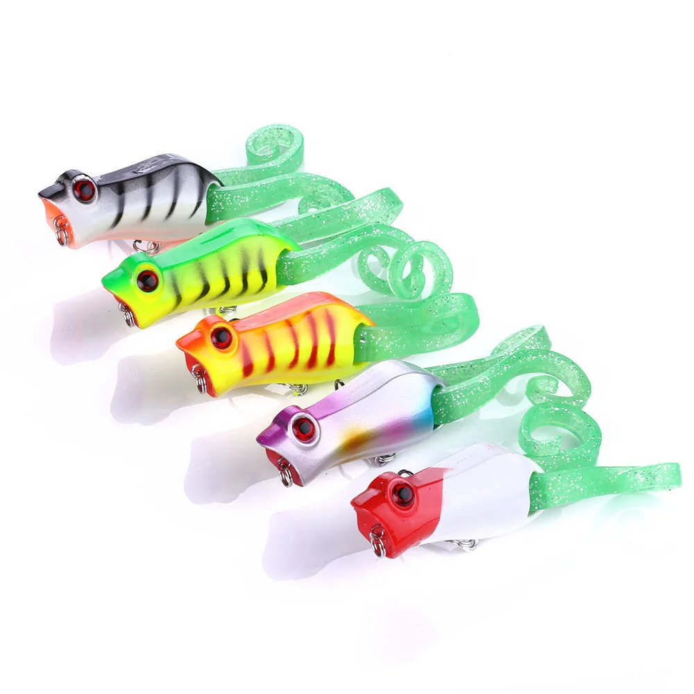 1PCS 5.5cm 10.2g Double tail Popper Fishing Lures Wobbler Artificial Crankbaits Fishing Hard Bait Ice Fish Plastic 
1PCS 5.5cm 10.2g Double tail Popper Fishing Lures Wobbler Artificial Crankbaits Fishing Hard Bait Ice Fish Plastic