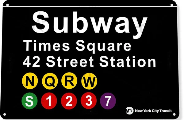 Tin Sign Subway Times Square 42 Street Metal New York Garage
Tin Sign Subway Times Square 42 Street Metal New York Garage