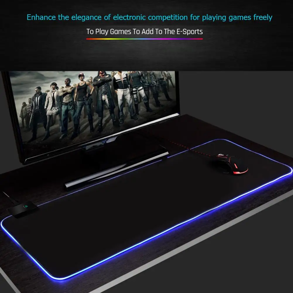 300x800mm Colorful RGB Mouse Pad Anti-Slip Desk Rubber Pad USB Wired Lighting Backlight Gaming Mouse Mat for PC
300x800mm Colorful RGB Mouse Pad Anti-Slip Desk Rubber Pad USB Wired Lighting Backlight Gaming Mouse Mat for PC