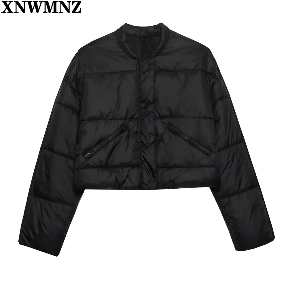 XNWMNZ Autumn Winter women water-repellent quilted bomber jacket Black long sleeve adjustable hem Women's warm cotton clothing
XNWMNZ Autumn Winter women water-repellent quilted bomber jacket Black long sleeve adjustable hem Women's warm cotton clothing
