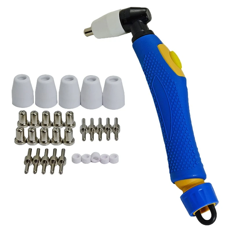60Pcs Plasma Cutter Tip Electrodes & Nozzles Kit Consumable Accessories for LG-40 PT-31 Plasma Cutter Welding Tools
60Pcs Plasma Cutter Tip Electrodes & Nozzles Kit Consumable Accessories for LG-40 PT-31 Plasma Cutter Welding Tools