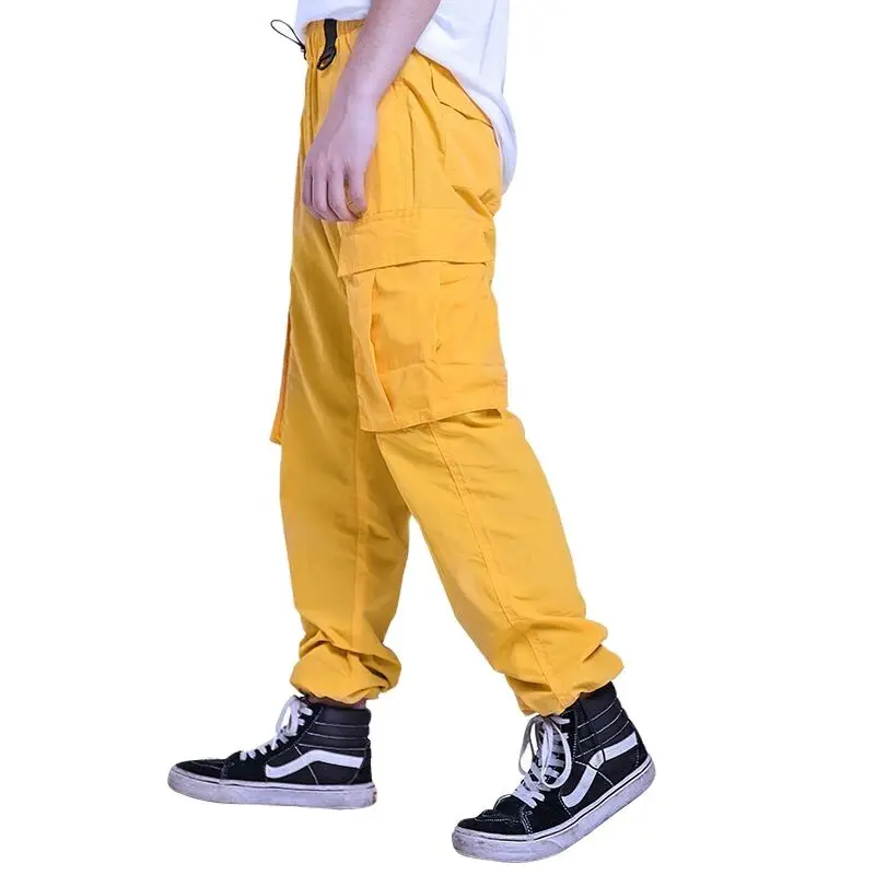Men's overalls hip hop Street casual pocket pants
Men's overalls hip hop Street casual pocket pants