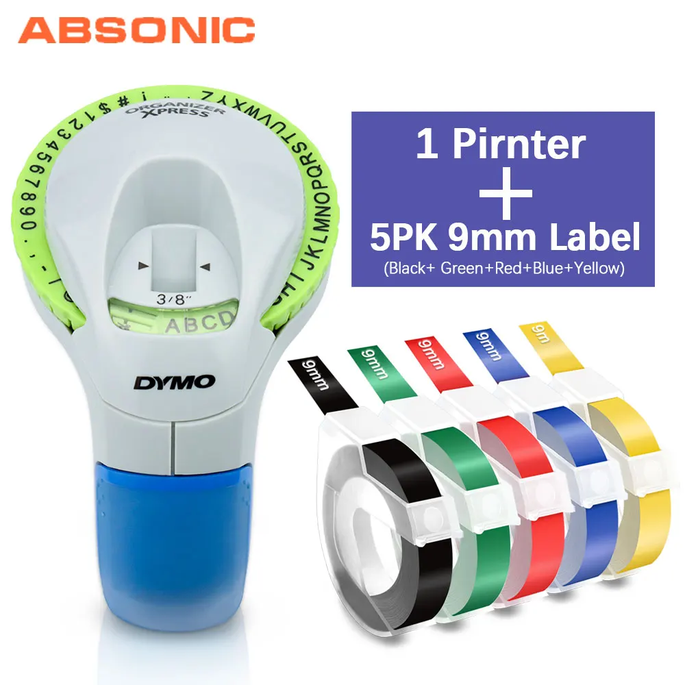 Absonic для Dymo 12965 машина этикеток DYMO ручная этикеточная печать 3D этикетка