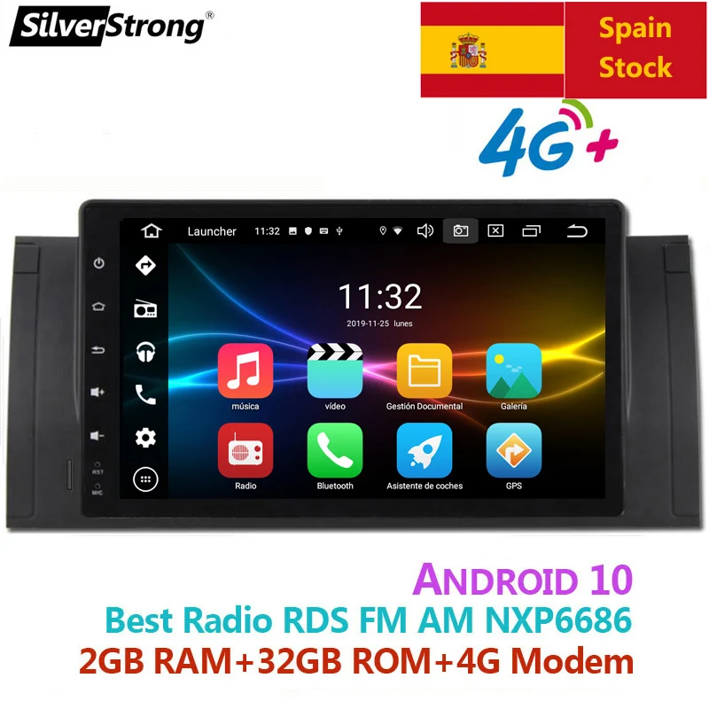 Автомагнитола SilverStrong, мультимедийная стерео-система на android, без DVD, для BMW X5 E53, E39, типоразмер 2 din 
Автомагнитола SilverStrong, мультимедийная стерео-система на android, без DVD, для BMW X5 E53, E39, типоразмер 2 din