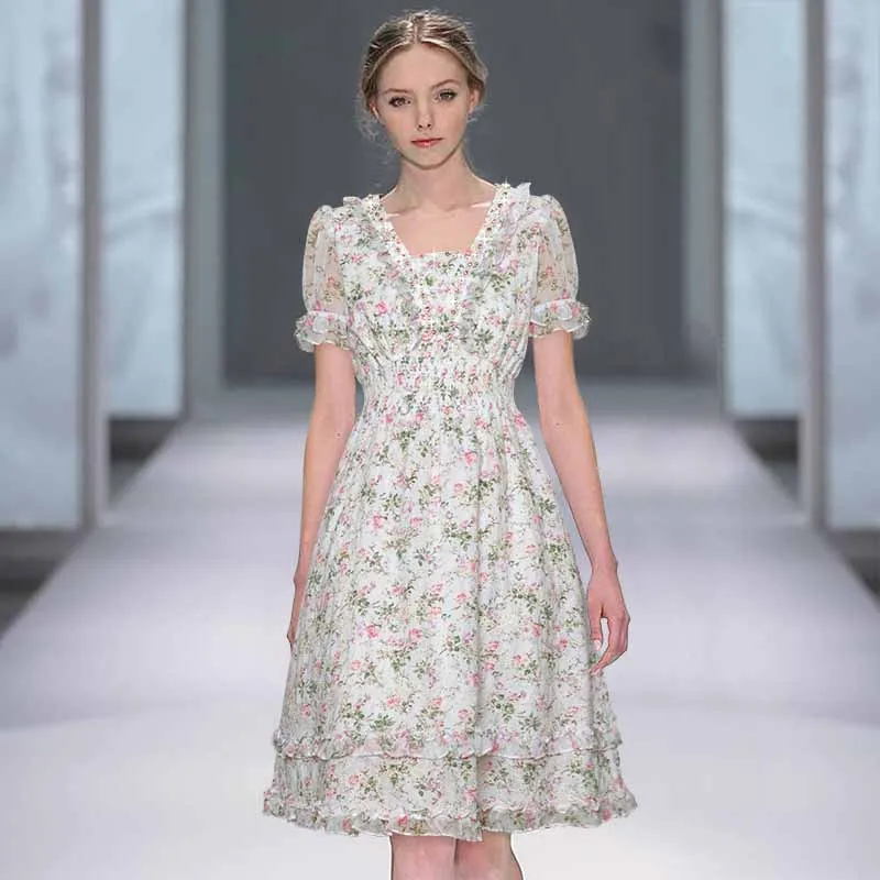 Женское подиумное платье Gedivoen, летнее платье до колена с v-образным вырезом и бусинами, с оборками и цветочным принтом
Женское подиумное платье Gedivoen, летнее платье до колена с v-образным вырезом и бусинами, с оборками и цветочным принтом