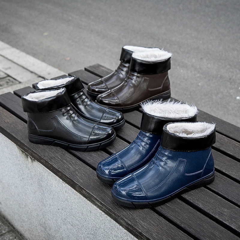 Rain Shoes Men Plush Rain Boots Water Shoes Non Slip Kitchen Work Rubber Shoes Outdoor Car Washing Water Boots Waterproof Shoes
Rain Shoes Men Plush Rain Boots Water Shoes Non Slip Kitchen Work Rubber Shoes Outdoor Car Washing Water Boots Waterproof Shoes