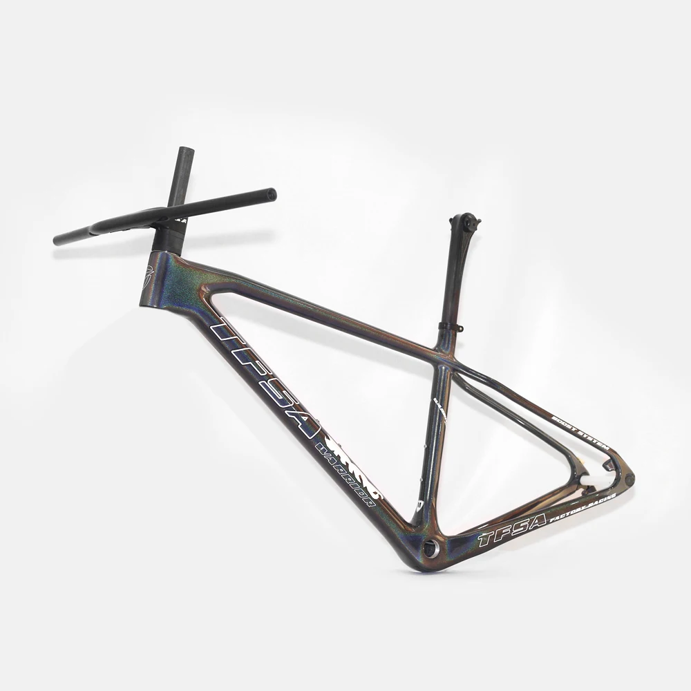 

Рама Горного Велосипеда TFSA, полностью из углеродного волокна, дисковые тормоза, полная внутренняя проводка, разноцветная, 2021