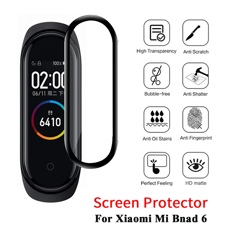 Mi Band 6 Protective Film Screen Protector For XiaoMi Mi Band 6 MiBand 6 Band6 Smart Wristband Protector Glass 3D Hydrogel Film
Mi Band 6 Protective Film Screen Protector For XiaoMi Mi Band 6 MiBand 6 Band6 Smart Wristband Protector Glass 3D Hydrogel Film