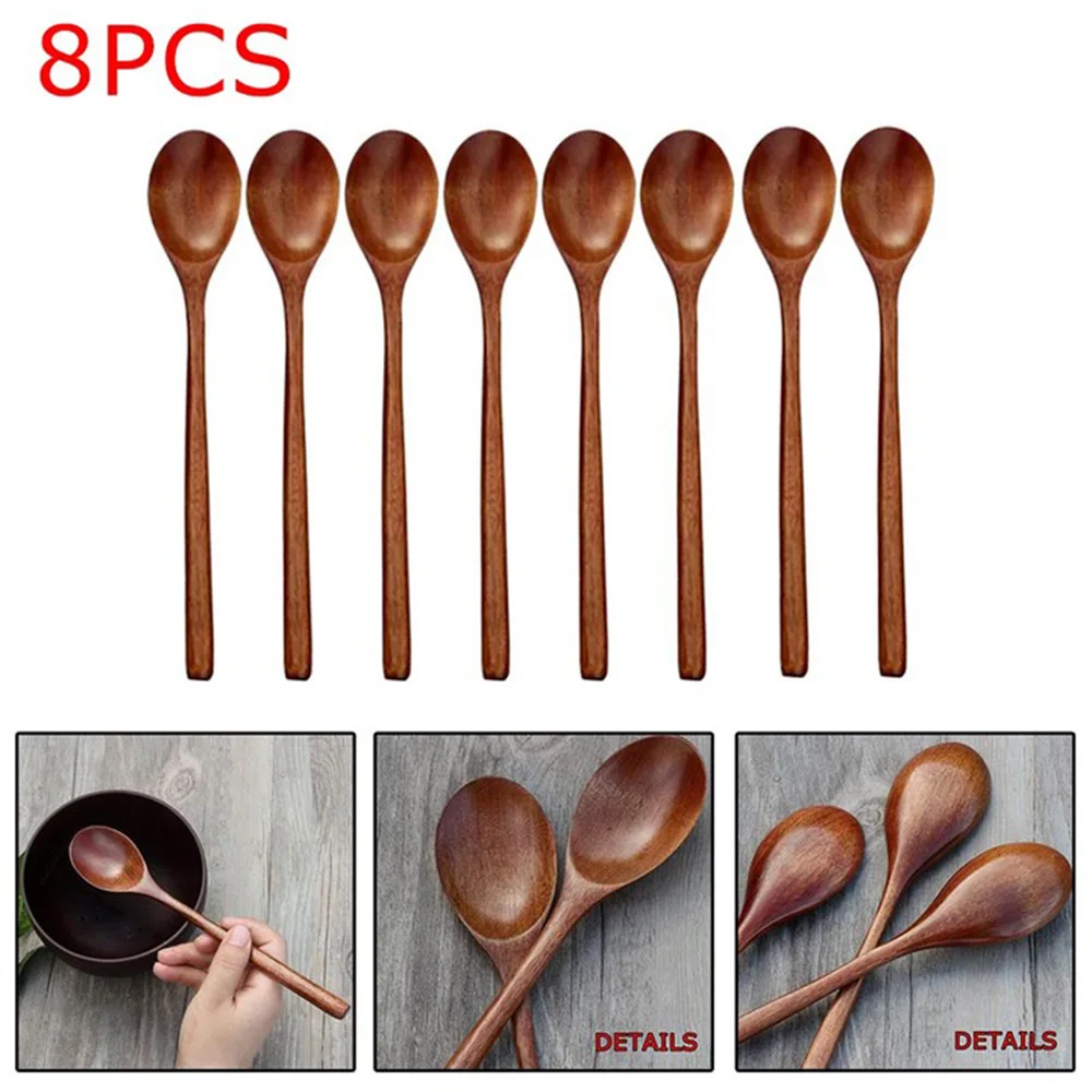 8PCS Wood Spoons Soup Eco Friendly Tableware Natural Wooden Coffee Kitchen Tool Wood Spoon 23.5*4cm For Cooking Gadget
8PCS Wood Spoons Soup Eco Friendly Tableware Natural Wooden Coffee Kitchen Tool Wood Spoon 23.5*4cm For Cooking Gadget
