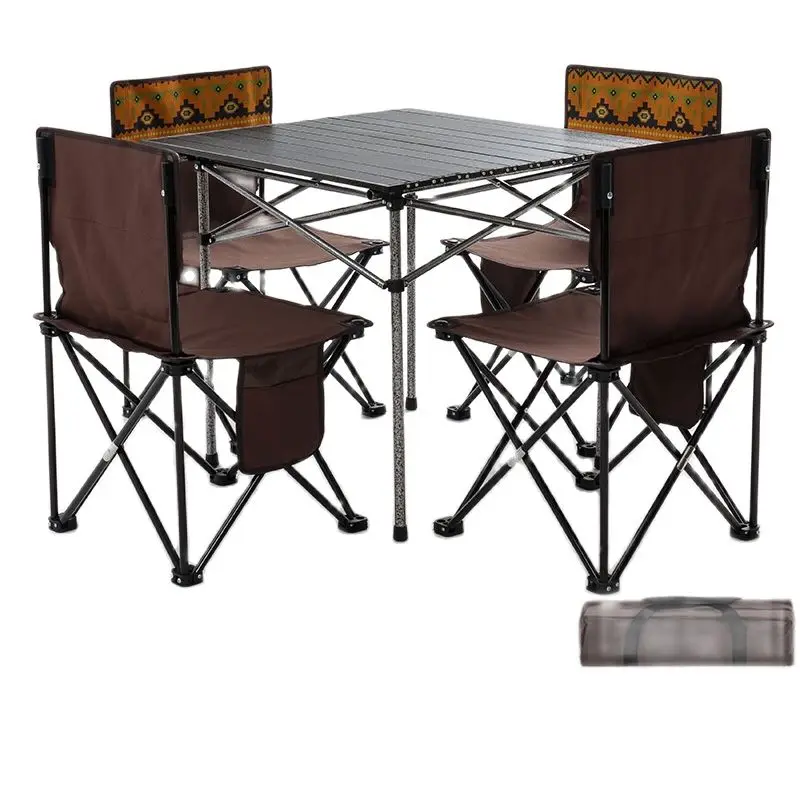 Folding table and chair set outdoor aluminum alloy portable barbecue picnic self-driving car camping stall table and chair
Folding table and chair set outdoor aluminum alloy portable barbecue picnic self-driving car camping stall table and chair