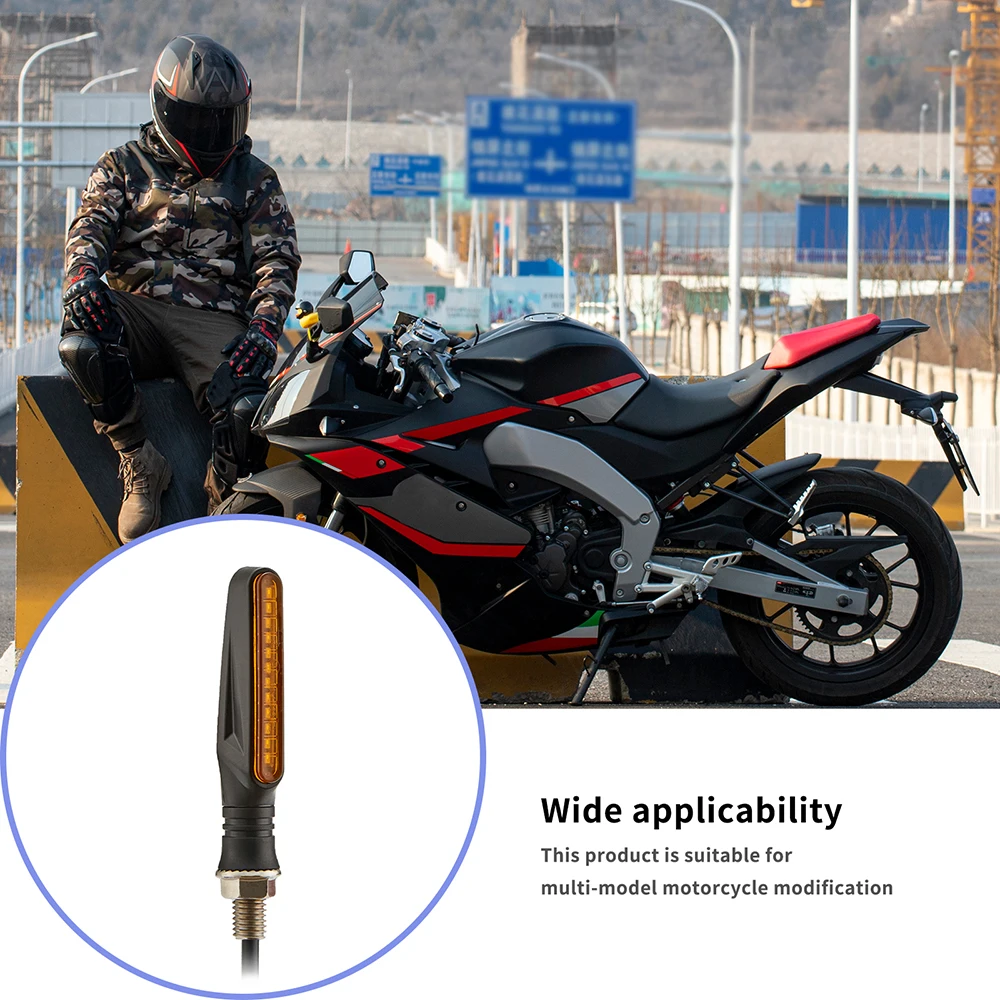 Vingtank Motorcycle Flowing Light Turn Signal LED 12 SMD Tail Flasher Flowing Signal Light IP68 Indicator Amber Flashing Lights
Vingtank Motorcycle Flowing Light Turn Signal LED 12 SMD Tail Flasher Flowing Signal Light IP68 Indicator Amber Flashing Lights