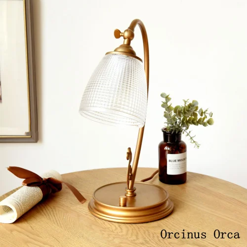 American modern simple transparent glass table lamp living room Bedside Lamp Retro copper LED table lamp free shipping
American modern simple transparent glass table lamp living room Bedside Lamp Retro copper LED table lamp free shipping