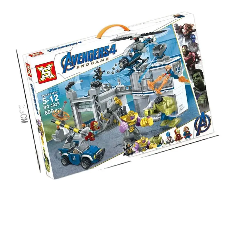 Sx4025 Revenge Headquarters Boy SY1334 Hulk Iron-Man Figure Weapon Children Educational Building Blocks Kid Toy for Lepinblocks
Sx4025 Revenge Headquarters Boy SY1334 Hulk Iron-Man Figure Weapon Children Educational Building Blocks Kid Toy for Lepinblocks
