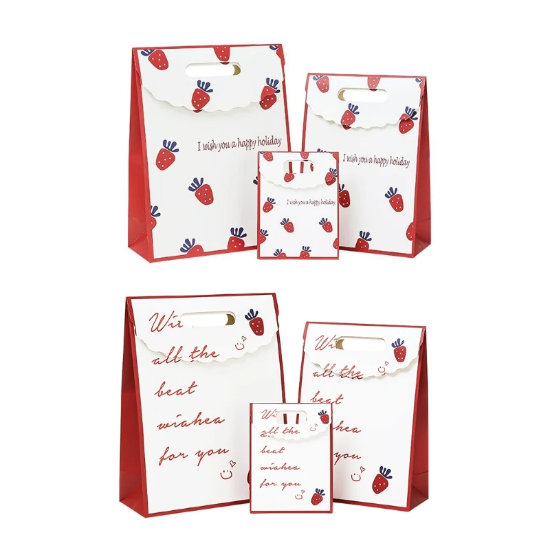 Strawberry/English Character Gift Bag Valentine's Day Tote Bag Paper Flip Bag Birthday Hand Gift Bag for Party Favors
Strawberry/English Character Gift Bag Valentine's Day Tote Bag Paper Flip Bag Birthday Hand Gift Bag for Party Favors