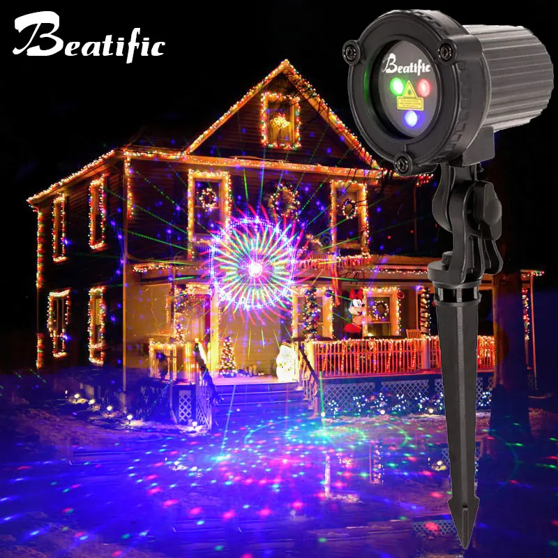 Dynamic RGB Laser Projector New Year Christmas Outdoor Lights 32 Patterns Holiday Street Garden Decorations For Home
Dynamic RGB Laser Projector New Year Christmas Outdoor Lights 32 Patterns Holiday Street Garden Decorations For Home