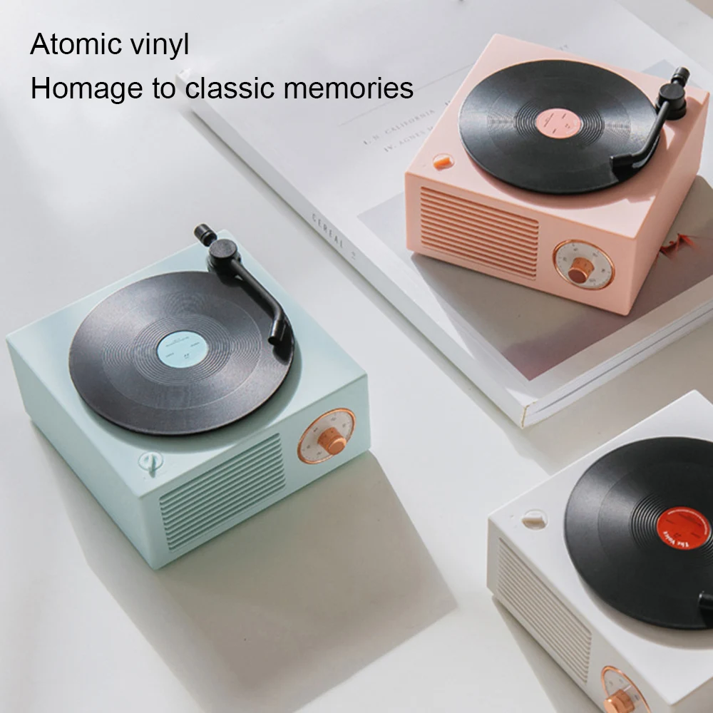 Music Box Type Built-In Bluetooth Stereo Wireless Vintage Retro Microphone Speaker HIFI Aux Support Portable Record Player Shape
Music Box Type Built-In Bluetooth Stereo Wireless Vintage Retro Microphone Speaker HIFI Aux Support Portable Record Player Shape