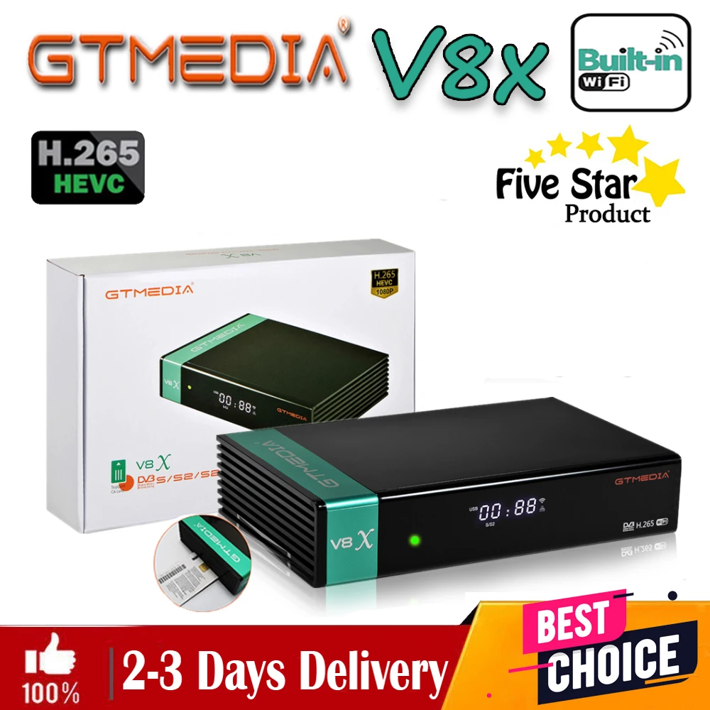 Польша склад GTMedia V8X 1080P Full HD DVB-S/S2/S2X-цифра спутниковый телевизионный ресивер Поддержка CA H.265 встроенный Wifi V8 Nova обновления нет приложения
Польша склад GTMedia V8X 1080P Full HD DVB-S/S2/S2X-цифра спутниковый телевизионный ресивер Поддержка CA H.265 встроенный Wifi V8 Nova обновления нет приложения
