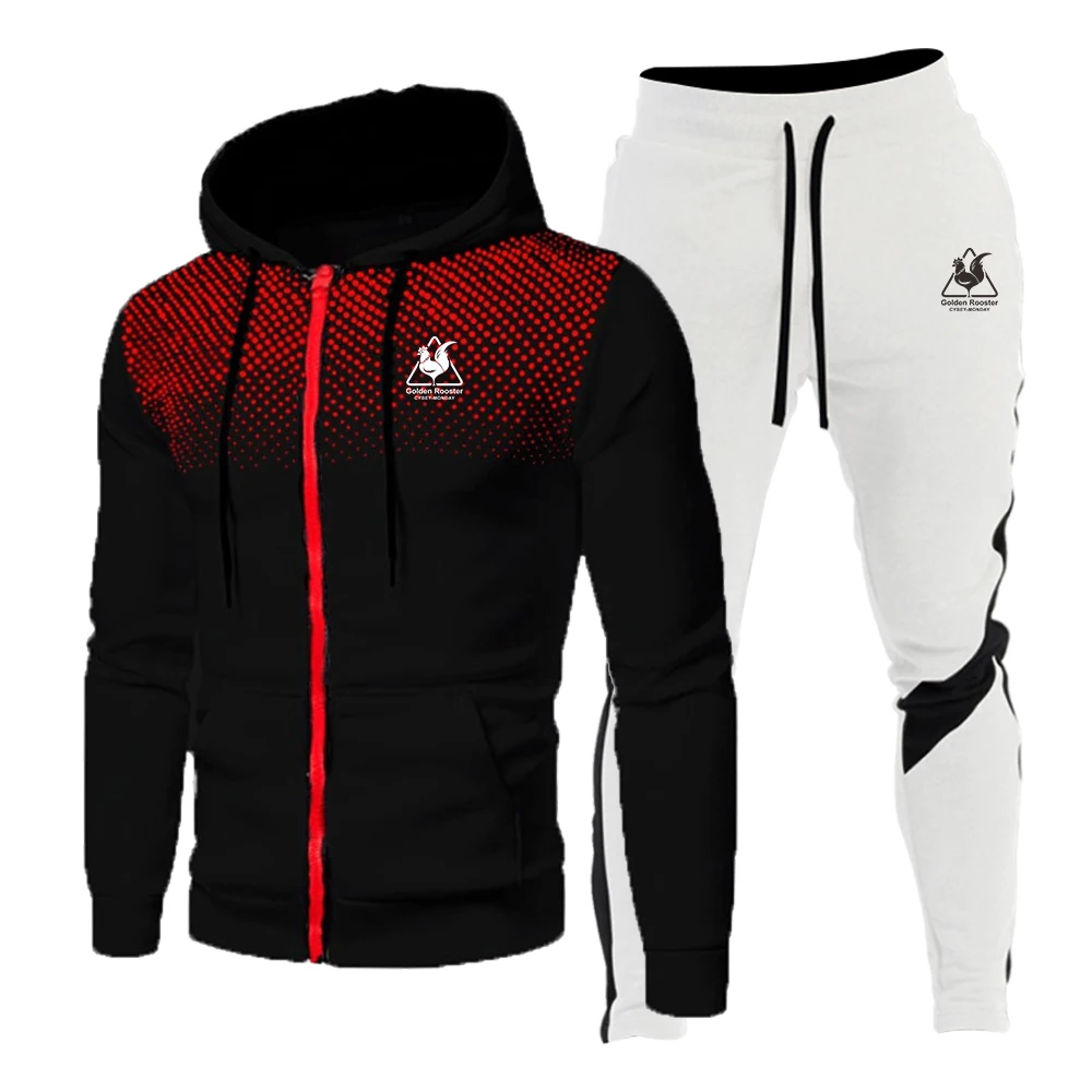Men Brand Autumn Casual Tracksuit 2 Pieces Men Sets Zipper Sweatshirt Printing Hooded Sportswear Clothes Jogger Sportshirt suits
Men Brand Autumn Casual Tracksuit 2 Pieces Men Sets Zipper Sweatshirt Printing Hooded Sportswear Clothes Jogger Sportshirt suits