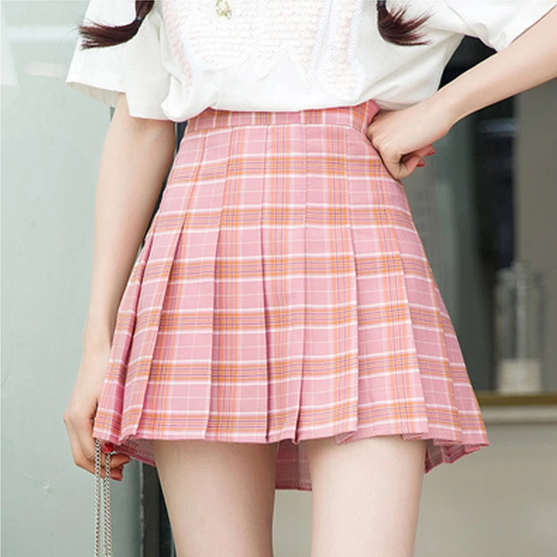 M-4XL Plaid Summer Women Skirt 2020 High Waist Stitching Student Pleated Skirts Women Cute Sweet Girls Dance Mini Skirt2021
M-4XL Plaid Summer Women Skirt 2020 High Waist Stitching Student Pleated Skirts Women Cute Sweet Girls Dance Mini Skirt2021