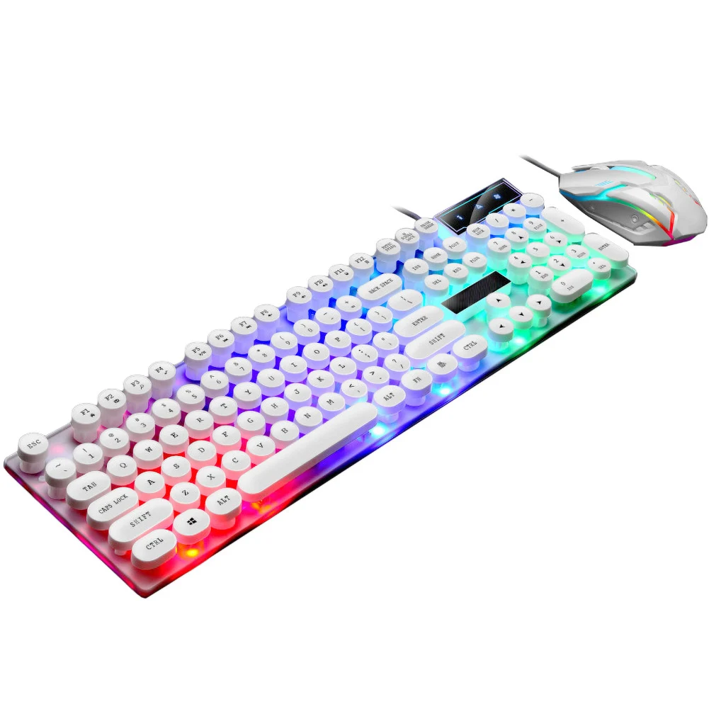 Keyboard Computer Stylish Wired Gaming Mechanical GTX300 USB Wired Colorful LED Backlit Gaming Keyboard with Mouse for PC Laptop 
Keyboard Computer Stylish Wired Gaming Mechanical GTX300 USB Wired Colorful LED Backlit Gaming Keyboard with Mouse for PC Laptop