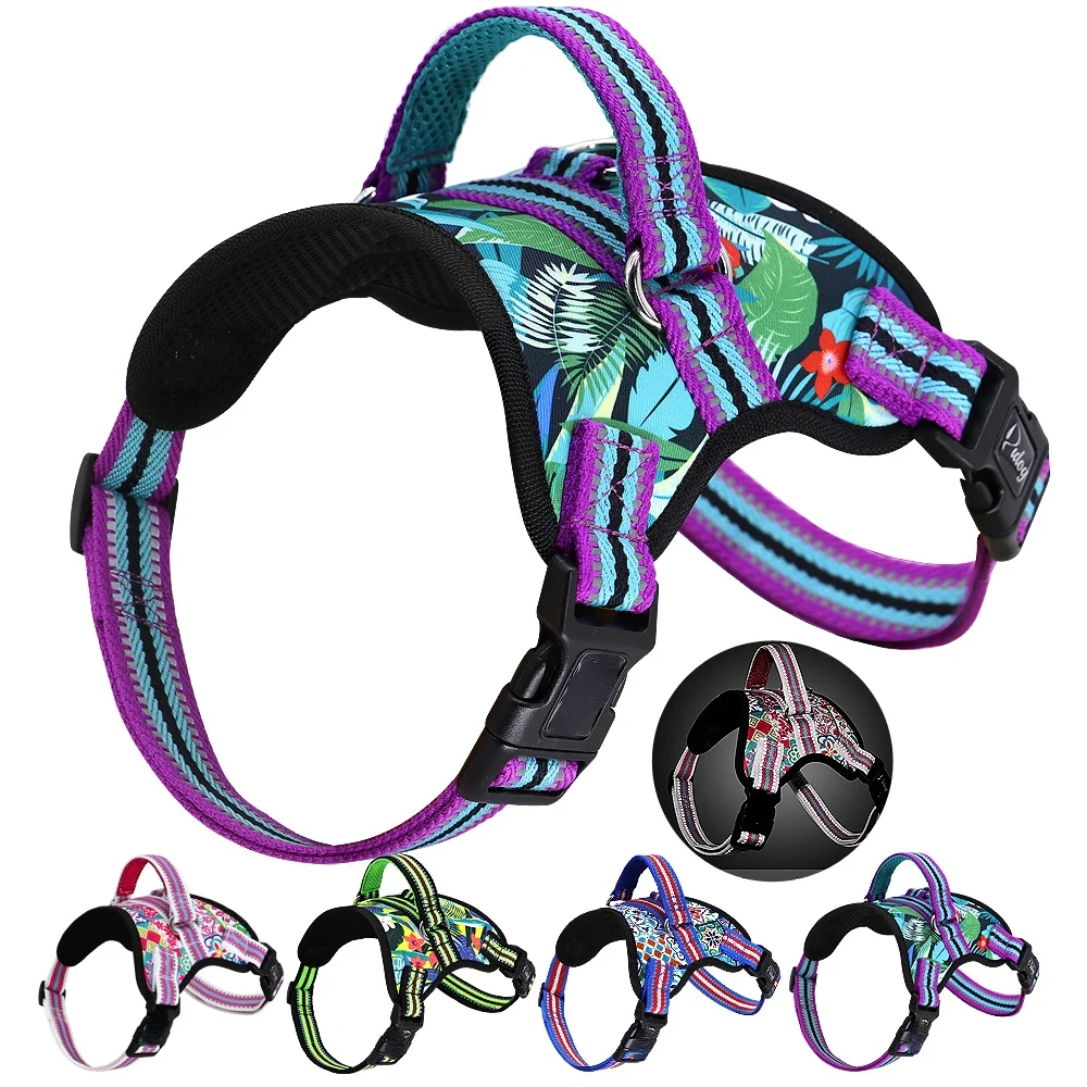 2021 Reflective Printed Nylon Dog Harness Pet Vest Durable No Pull Adjustable Pitbull for Medium To Large Pet Products for Dog
2021 Reflective Printed Nylon Dog Harness Pet Vest Durable No Pull Adjustable Pitbull for Medium To Large Pet Products for Dog