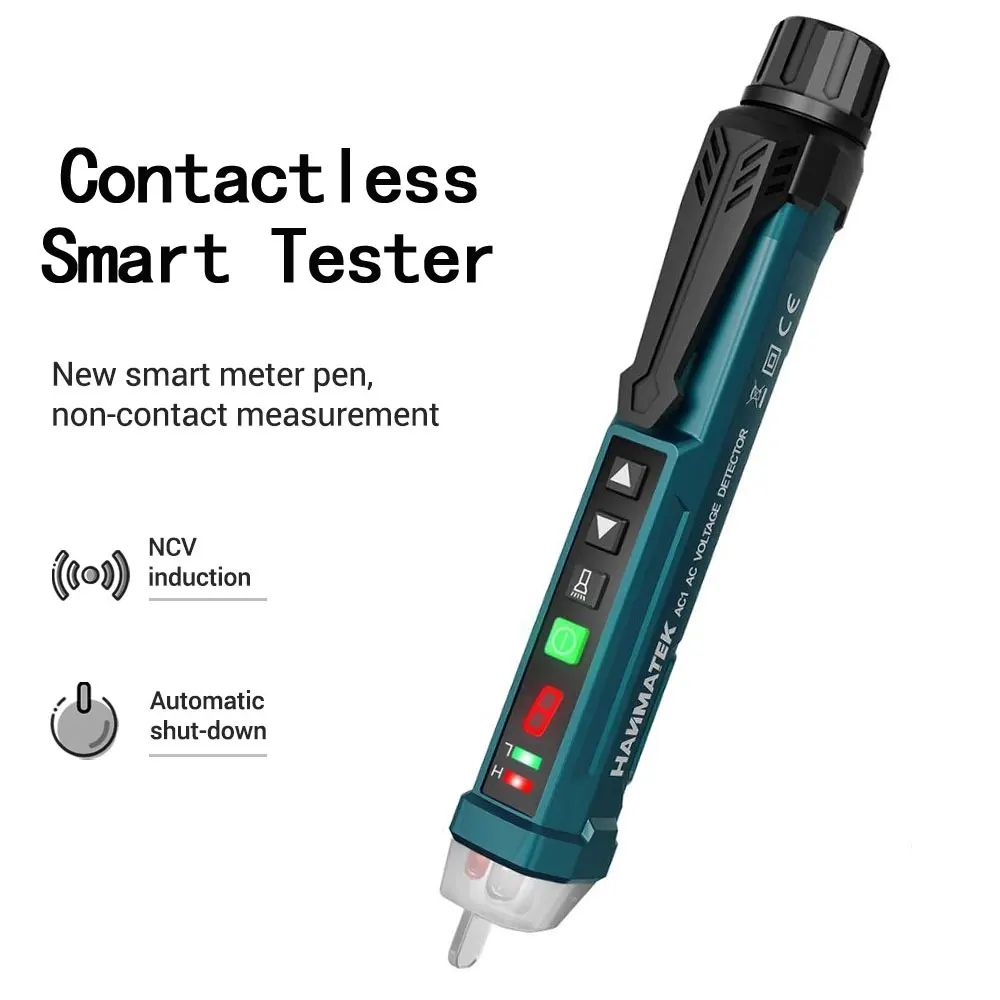 HANMATEK AC1 Digital Electric Tester AC/DC Voltage Detector Smart Non-Contact Tester Electric Meter 12-1000V Electrician Tools
HANMATEK AC1 Digital Electric Tester AC/DC Voltage Detector Smart Non-Contact Tester Electric Meter 12-1000V Electrician Tools
