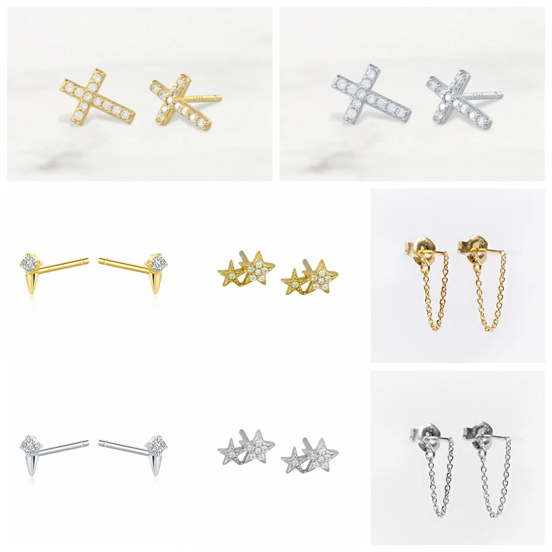 Женские серьги-гвоздики из серебра 925 пробы 
Женские серьги-гвоздики из серебра 925 пробы