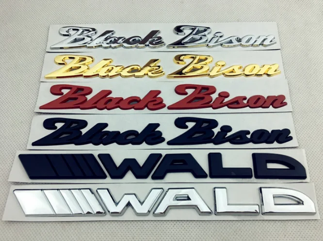 Metal Chrome Black Bison Wald Style Trunk Rear Emblem Badge Decal Stickers C E S
Metal Chrome Black Bison Wald Style Trunk Rear Emblem Badge Decal Stickers C E S