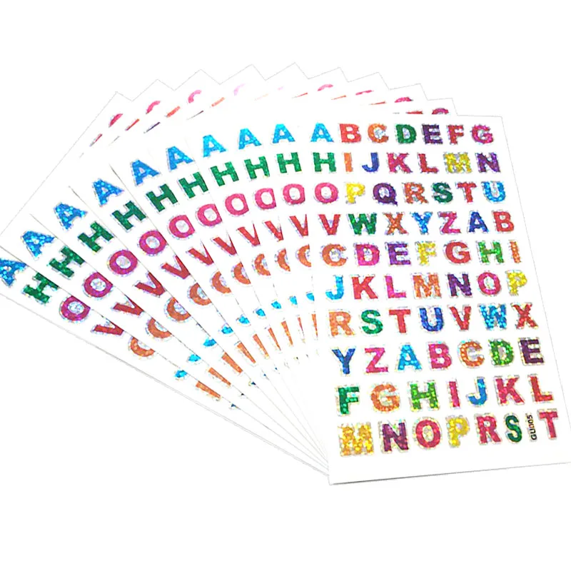 10 Sheets Glitter Letter Stickers Self-Adhesive Alphabet Decorative Kid Envelopes Cards Craft Scrapbooking Party Rewards Award
10 Sheets Glitter Letter Stickers Self-Adhesive Alphabet Decorative Kid Envelopes Cards Craft Scrapbooking Party Rewards Award
