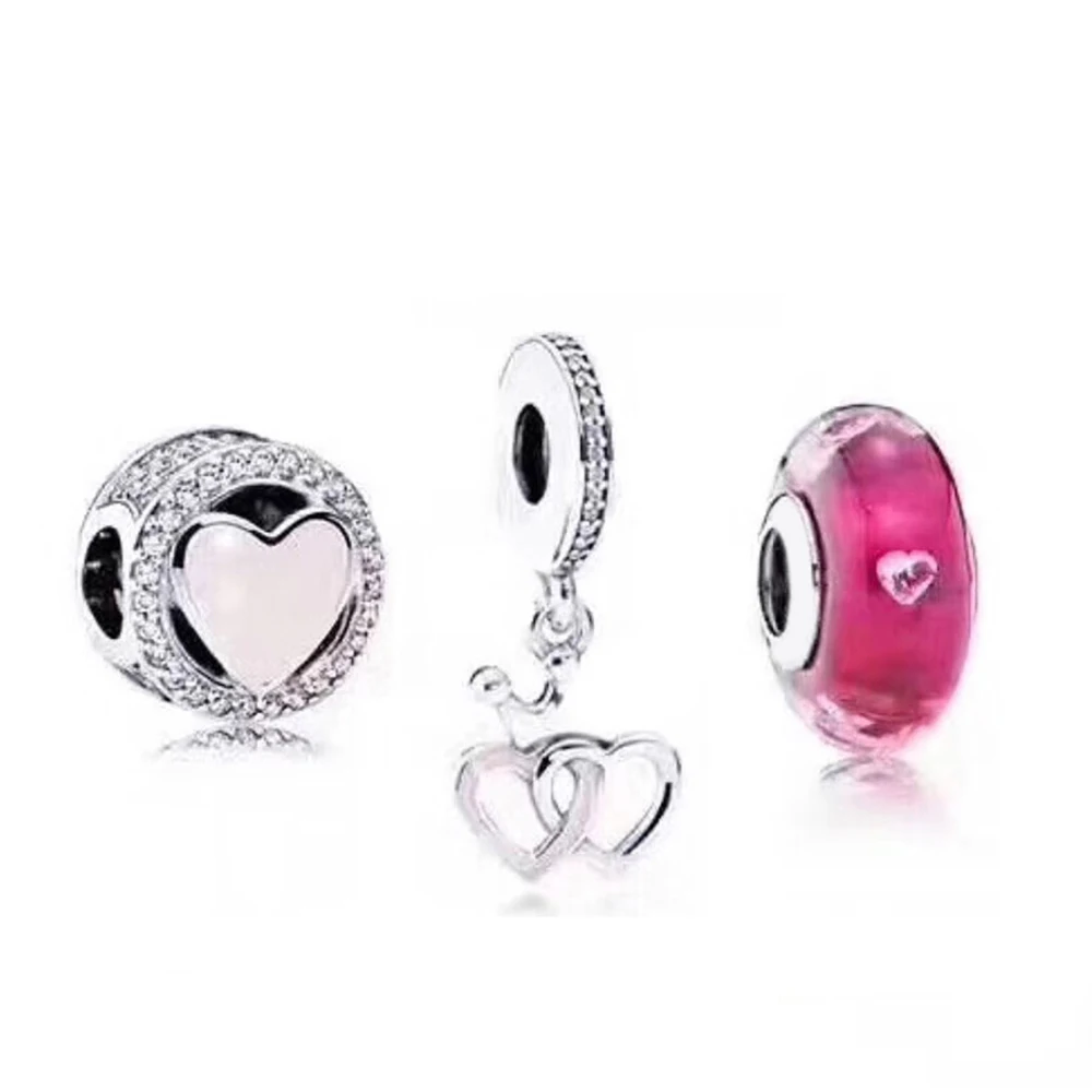 NEW 100% 925 Sterling Silver Love Heart Shape Charm Pendant Clear Glass Bead Set Elegant Exquisite Glamorous Jewelry Gift
NEW 100% 925 Sterling Silver Love Heart Shape Charm Pendant Clear Glass Bead Set Elegant Exquisite Glamorous Jewelry Gift