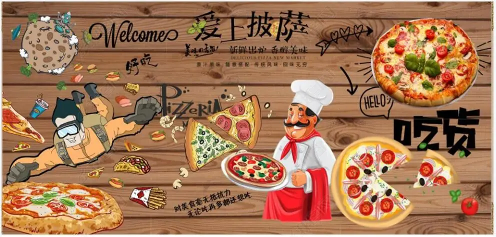 3d wallpaper custom photo mural Retro nostalgia fell in love with pizza dining home decor bedroom Wallpaper for walls in rolls
3d wallpaper custom photo mural Retro nostalgia fell in love with pizza dining home decor bedroom Wallpaper for walls in rolls