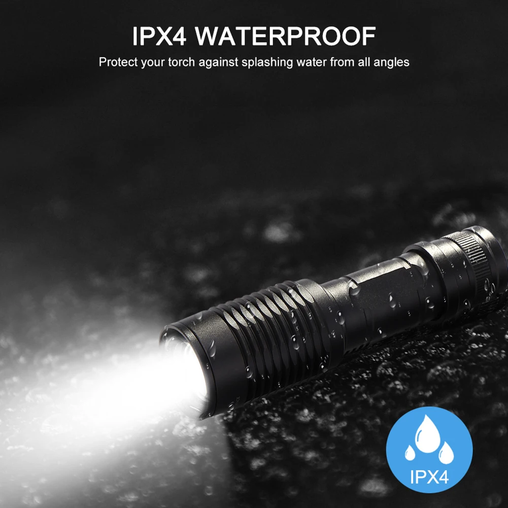 Led Flashlight Ultra Bright Torch Outdoor Bike 5 Modes Zoom Torch Waterproof 1000LM T6 LED Pocket Flashlight
Led Flashlight Ultra Bright Torch Outdoor Bike 5 Modes Zoom Torch Waterproof 1000LM T6 LED Pocket Flashlight
