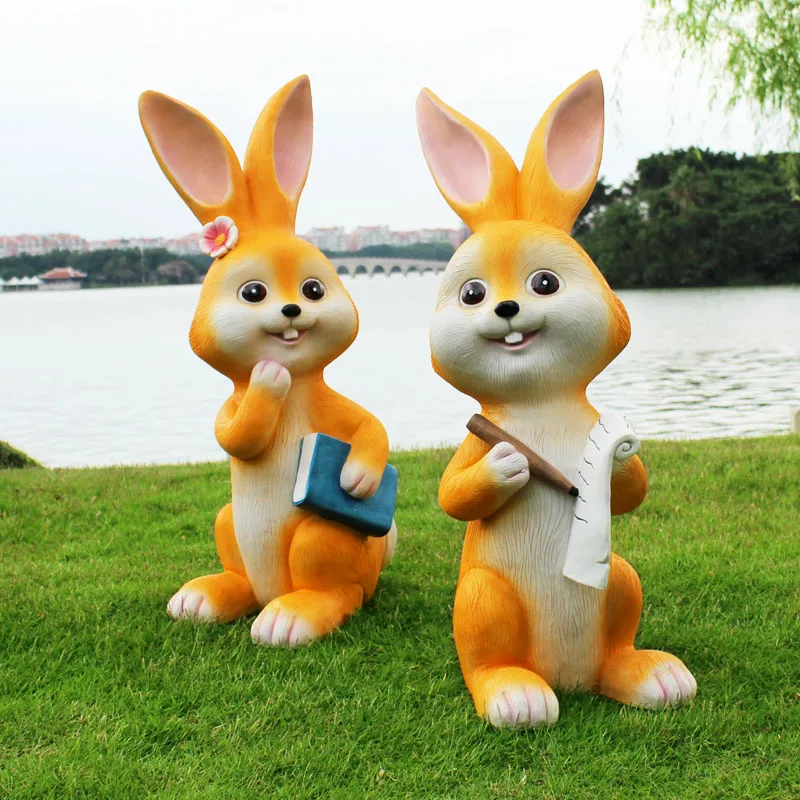 Outdoor Orchard And Garden Statue Decorative Gardening Accessories Cartoon Animal Rabbit Sculpture Home Garden Cottage Ornament
Outdoor Orchard And Garden Statue Decorative Gardening Accessories Cartoon Animal Rabbit Sculpture Home Garden Cottage Ornament